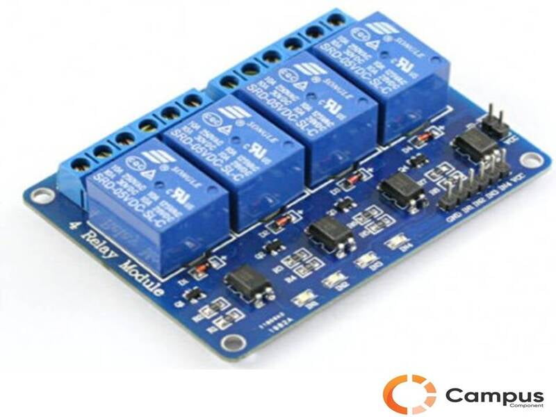 4 Channel Relay Module with light coupling 5V-AR-829-D